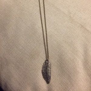 Pandora feather necklace